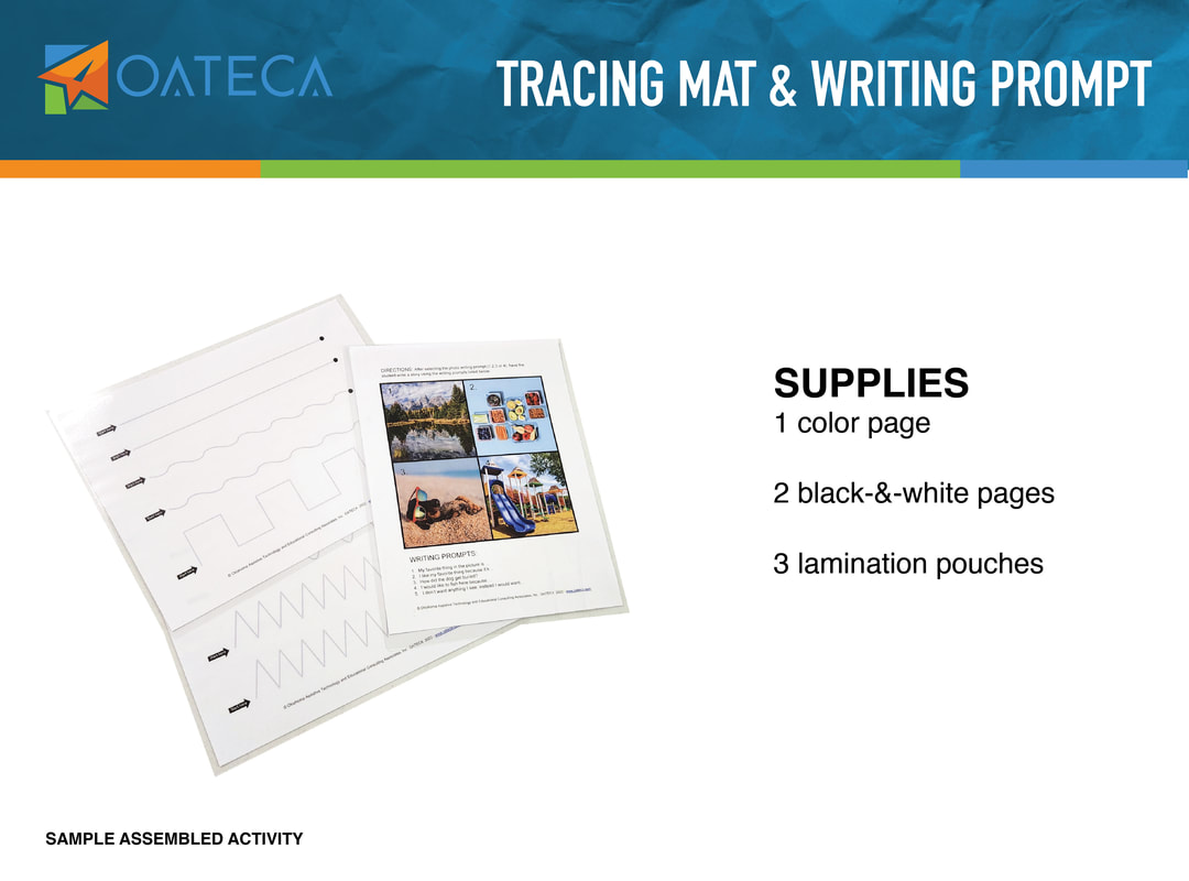 Tracing Mat and Writing Prompt